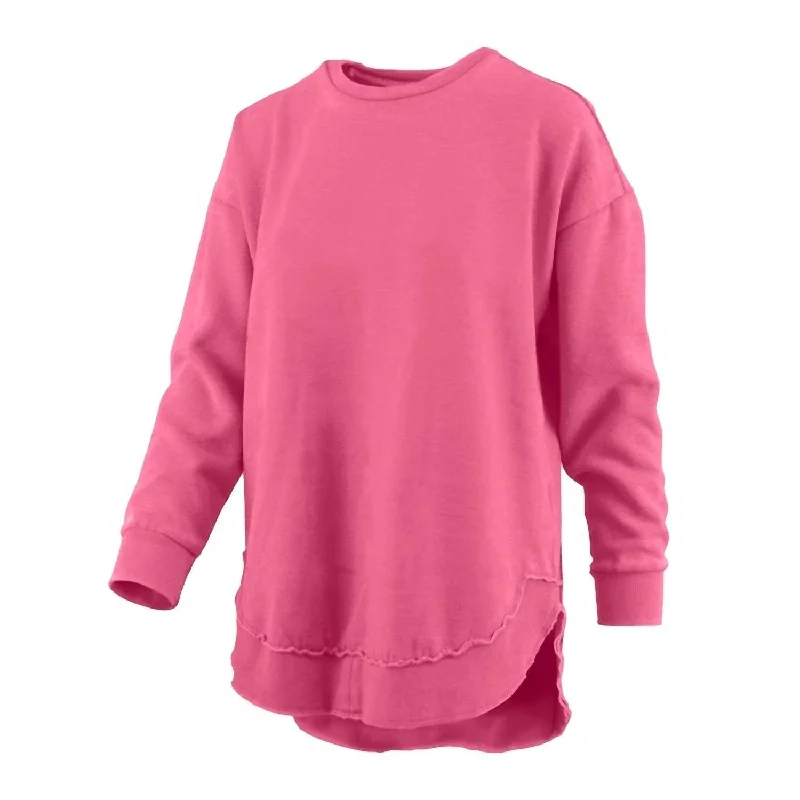 Women's Reverse Jessie Crew Long Sleeve Top In Crunchberry